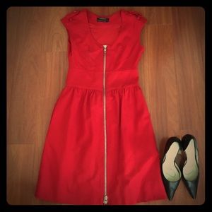 Club Monaco red wool dress