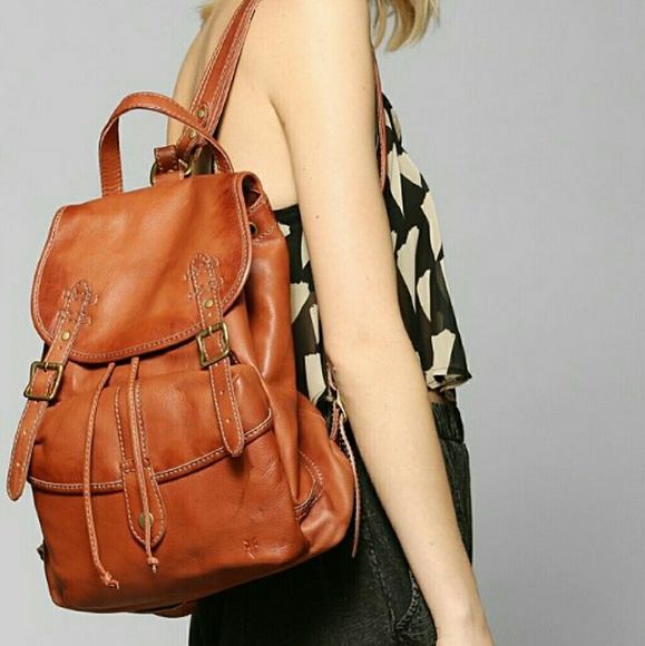 Frye leather campus backpack
