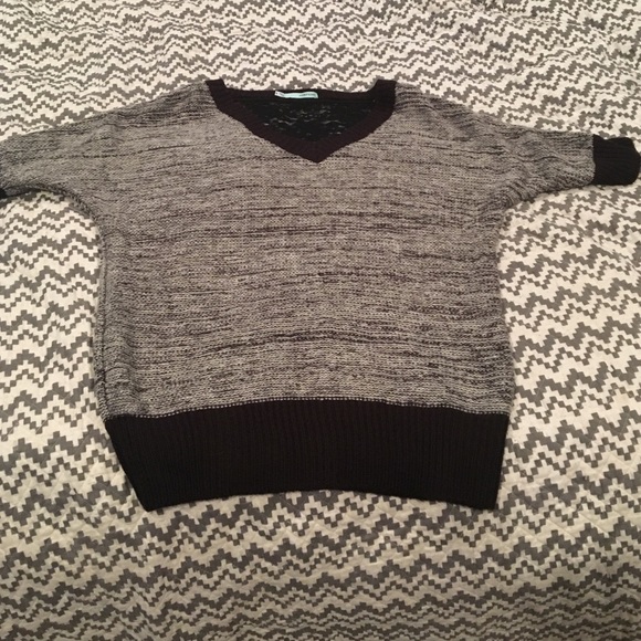 Maurice's short sleeved sweater with lace back