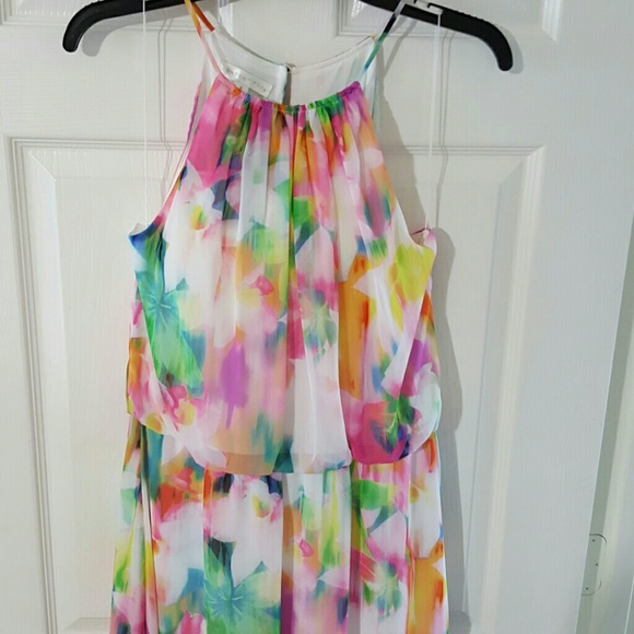 Floral Hi-Lo dress
