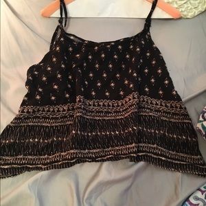 Gold and black aztec tank top