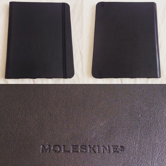 Black Leather Moleskine Cover for iPad 3 & 4