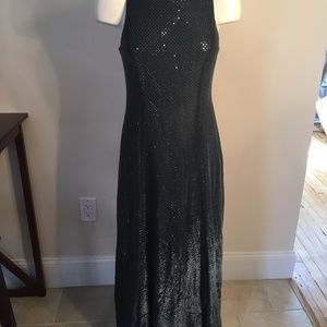 Gorgeous blue sequin glittering gown!