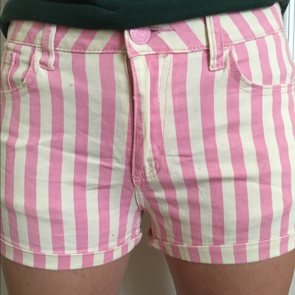 Pink striped Shorts