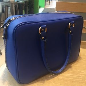 Blue Italian made leather purse
