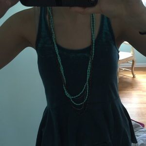 Fossil turquoise necklace