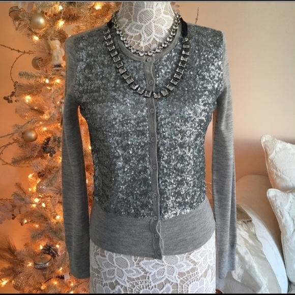 🎉🎉Host Pick🎉🎉Ann Taylor metallic cardigan - Picture 7 of 8