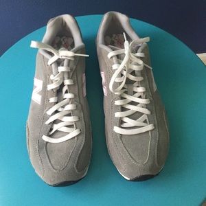 Gray New Balance shoes