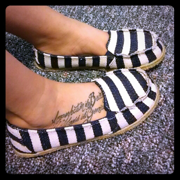 Faded glory Stripped slipons