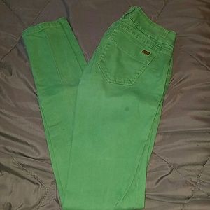 Green skinny jeans Zanadi