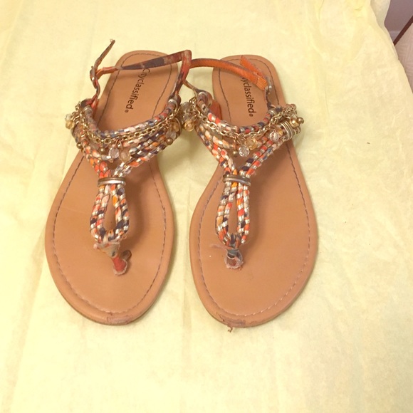 Multi colored sandals