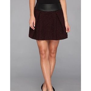 BCBGeneration Wide Waistband Skirt Brulee Combo -8
