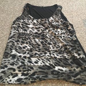 Animal print tank top