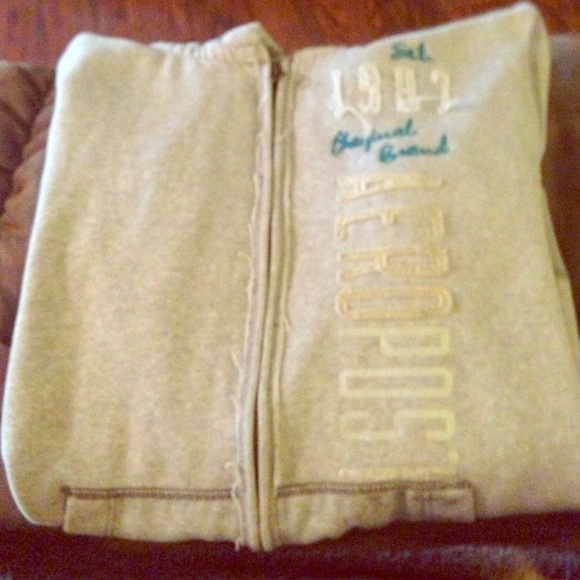 Grey Aeropostale zip up jacket