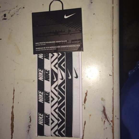 6 pack of Nike headbands