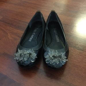 JUICY COUTURE JEWELED BALLET FLATS