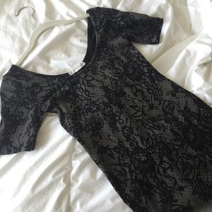 Black lace dress