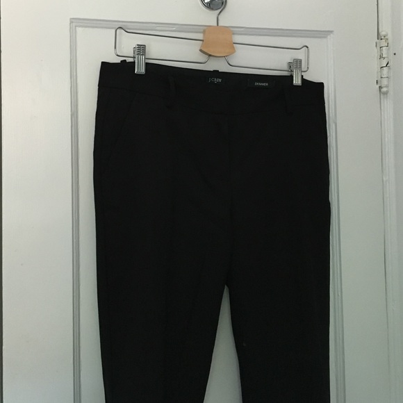 J. Crew black wool trousers, size 10, like new.
