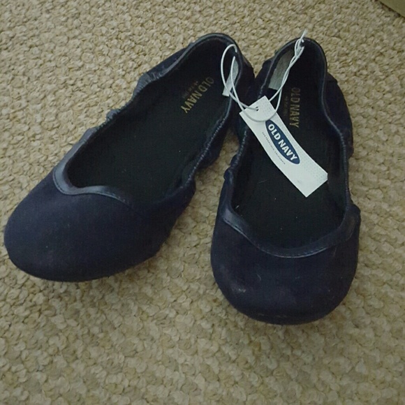 Navy ballet flats