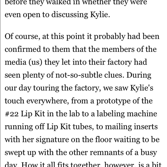 TRUTH 🌟 Kylie Lip Kit in Colourpop factory tour? - Picture 2 of 2
