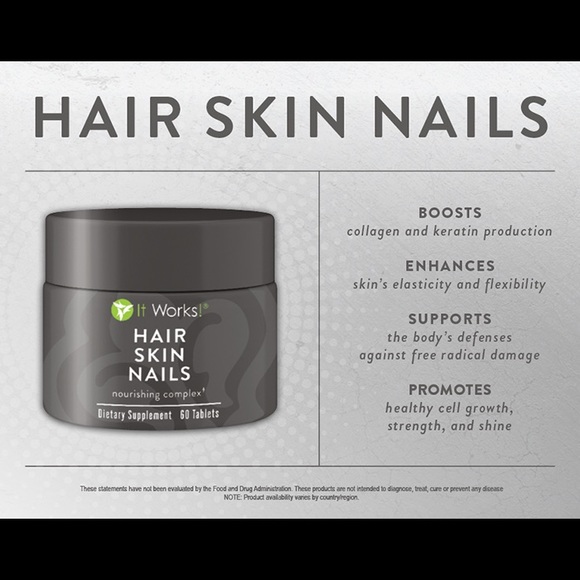 It works hair skin nails