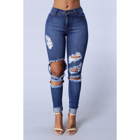 Francesca's Collections Denim - High waisted ripped denim. PRICE IS JUST FOR TODAY