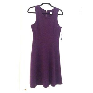 Royal purple fitted sheath dress