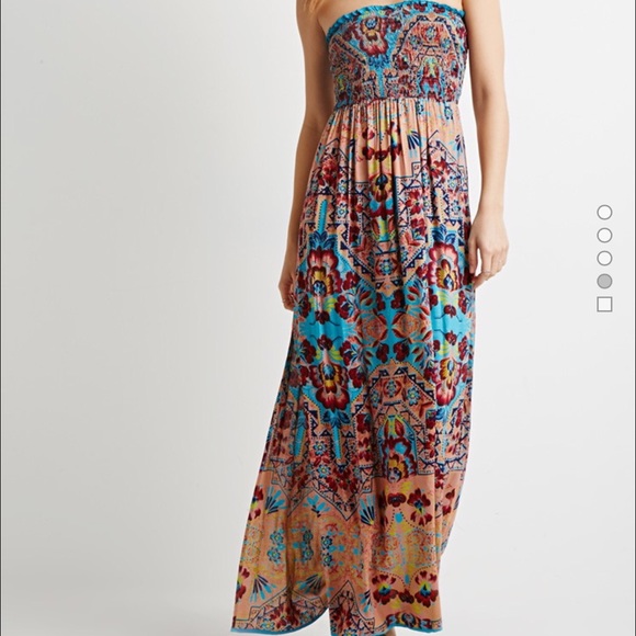 ✨sale✨Angie strapless long dress large size boho
