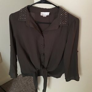 Olive green Long sleeve shirt