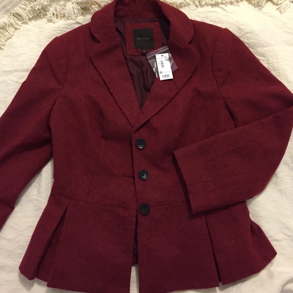 Maroon waist-length jacket - Picture 1 of 3