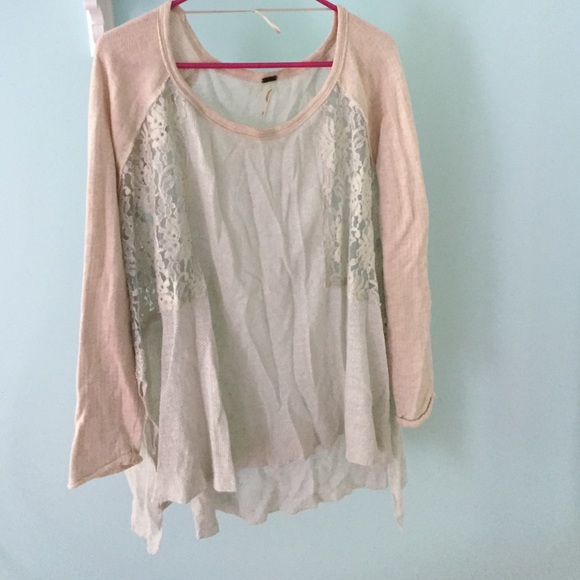 Free people light sweater!