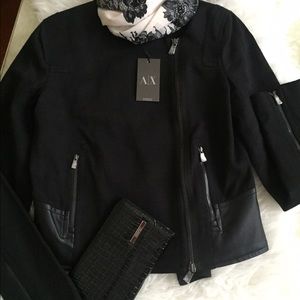 NWT ARMANI EXCHANGE WOMEN'S BLK JACKET SP🌺