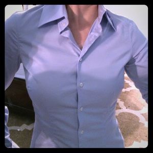 Hawes & Curtis Light Blue Long Sleeve Button Down