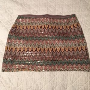 Express sequin skirt