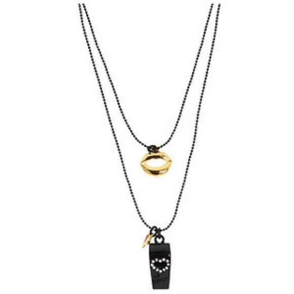 Betsey Johnson whistle necklace