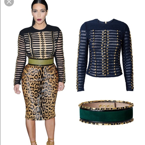 Balmain Tops - New Balmain H&M blue top