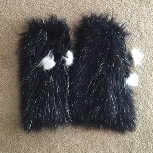 black and silver iheartraves fluffies