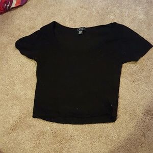 Black crop top