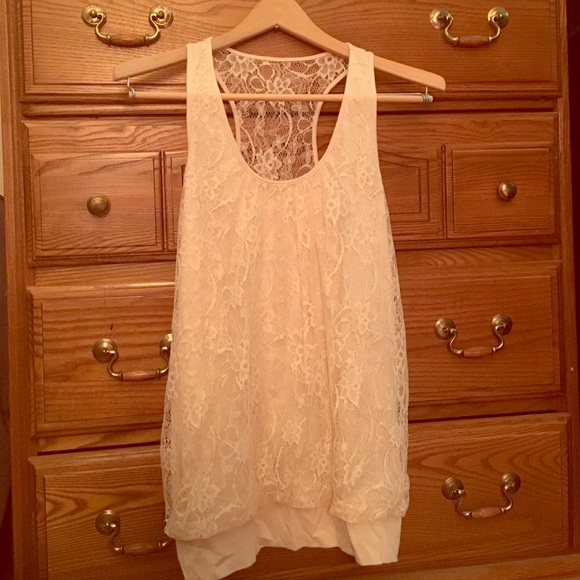 Cream colored tank top