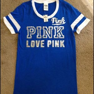 PINK Sequin sleeveless top.