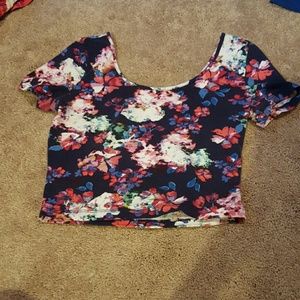 Floral crop top