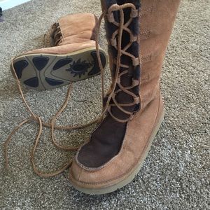 Lace up Ugg boots