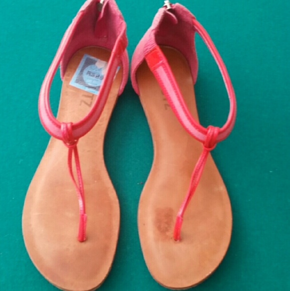 Hot pink sandals