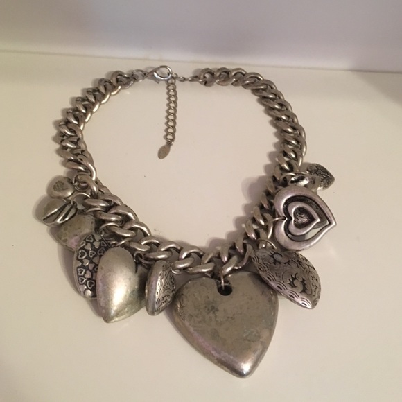 Silver heart necklace