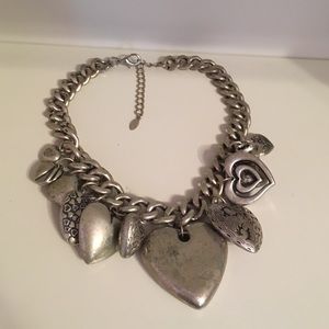Silver heart necklace