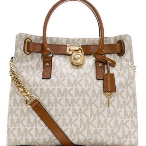 TRADED💖Michael Kors Authentic Vanilla Hamilton - Picture 1 of 3