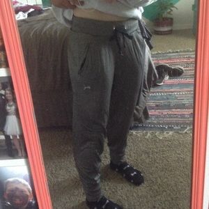 Grey 'Metallic' Puma Joggers