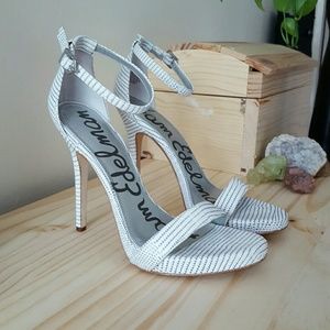 Eleanor - Bright White Snake Embossed Sam Edelman
