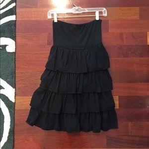 Black Ruffle Skirt