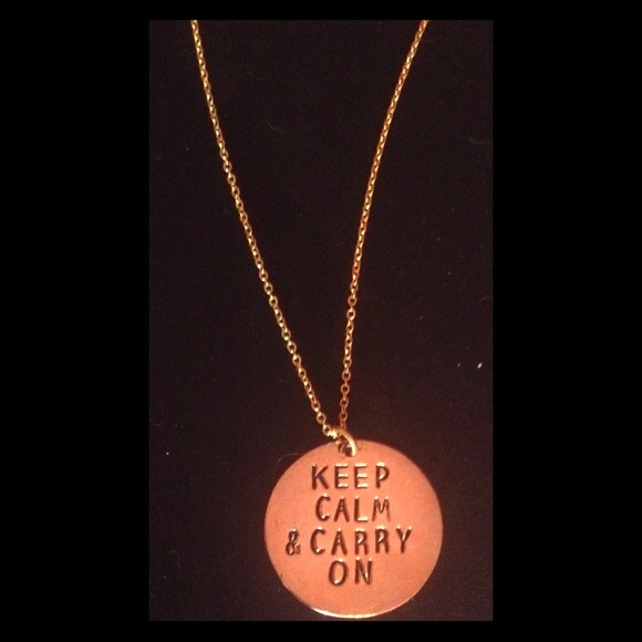 Alisa Michelle 'Keep Calm and Carry On' Necklace